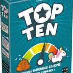 Asmodee Cocktail Games, Top Ten, Jeu d'Ambiance de Société Hilarant, 14 ans, 4 à 9 joueurs, Cartes Drôle et Créatif, Fous Rires entre Adultes & Ados, 30 minutes, en Français