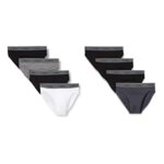 AthenaHomme Promo Basic Coton 8a70 Slips, Noir/Noir/Noir/Noir/Anthracite/Gris Chiné/Noir/Blanc, L EU