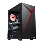 BREUNOR TORVI - Ordinateur de Bureau Gaming i5 12400F 6 cœurs jusqu'à 4,40 GHz, GTX 1650 4Go, RAM 16Go 3200MHz, SSD NVMe 500Go, Windows 11 Pro, Pc Gamer i5