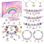 Bancyer Cadeau Fille 4 5 6 7 8 9 10 11 Ans, Kit Bracelet Fille, Jouet Fille 4-10 Ans, Fabrication Bijoux Enfants Fille, Loisirs Créatifs Fille Cadeau Anniversaire, Cadeau Noel Fille