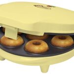 Bestron Appareil à Donuts au Design Rétro, Sweet Dreams, Revêtement Anti-Adhésif, 700 Watts, Couleur: Jaune
