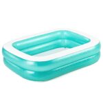 Bestway 54005 Piscine gonflable familiale translucide 200x146x48 cm- Vert