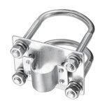 Bingfu Support de Serrage de Mât d'antenne avec Boulons en U Antirouille Matériel Montage de Tuyau Panneau Serrage pour Extérieure Antenne LoRa/ Mineur Helium/ WiFi/ 4G LTE/ Radioamateur/ TV