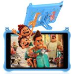 Blackivew Tablette Enfants 8 Pouces, Tab 5 Kids Android 12 Tablette, 5Go+64Go/TF 1TB/Wifi/5580mAh/GMS Certified/iKids Pré-installé/Contrôle Parental Tablette Tactile avec Kid-Proof Étui-Bleu