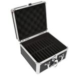 Boîtier de Disque Dur 2,5 Pouces 20 Baies, Valise de Stockage pour Disque Dur avec Verrou de sécurité et Coussin de Rembourrage, étui de Transport pour Disque Dur Externe étanche et Antichoc, Noir