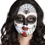 BolandMasque Miss Dia De Los Muertos Adulte Blanc, Taille Unique 97521