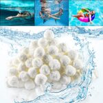 Boules de Filtre de Piscine, Balles Filtrantes, Balles Filtrantes Réutilisables, Balles Filtrantes Piscine, Matériel de Nettoyage Piscine Balles pour Filtres à Sable, Filtration de l'Eau (700g)