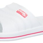 BrandssellerClaquettes de bain/chaussures de plage pour femme - Uni avec rayures latérales sur la semelle
