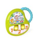 Bright Starts, Jouet Musical, 10 Mélodies et Poignée Facile a Attraper, à Partir de 3 Mois