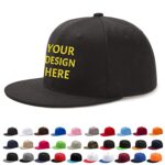 BuaodamChapeau de Snapback Personnalisé avec Broderie Logo Texte et Imprimer Photo, Casquettes de Baseball à Bord Plat Hip Hop BrodéEs Personnalisés Cadeau de Noël pour Homme Femme Ami