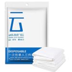 CHUER Literie Jetable, Voyage Jetable Drap De Lit Couette Housse De Couette Taie d'oreiller Ensemble De Literie Non-tissés, Alèse Respirante, Hypoallergénique, Anti-acarien, Anti-bactérien(160x220cm)