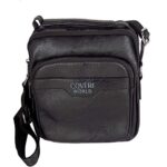 COVERI WORLD Sacoche homme bandoulière CW1904 noir 24 x 20 x 5 cm