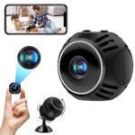 CYI Mini Camera Espion sans Fil, Caméra Espion Discrète, Mini Camera Surveillance WiFi, Caméra Espion avec Détection de Mouvement pour la Sécurité dans Les Maisons, Les Bureaux, etc.