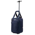 Cabin MaxNarvik 40x20x25 cm Stowaway Bagage à Main Chariot 20 l, Bleu Marine et Rose., Sac à Main Souple pour Ryanair