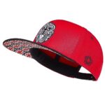 CadencyCasquette Snapback Maori Homme et Femme Rouge Mixte Taille Réglable, rouge, taille unique
