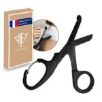 Ciseaux Infirmier Bandage, DuEgg Ciseaux Infirmière Acier Inoxydable, Portables Ciseau Infirmier, Ciseaux Medical Adaptés Aux Médecins, Aux Infirmières ou à L'extérieur |Noir