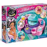 Clementoni Cool Nails Crazy Chic-L'atelier, Machine à manucure-Jouet Fille, kit de Loisir créatif fill 6 Ans, décorations, Vernis à Ongles, 18599, Multicolore
