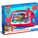 Clementoni - Le Pupitre Educatif - Pat Patrouille - Jeu Intéractif - Quiz - 18 Activités - Stylo Electronique Avec Effets Sonores et Lumineux - Pour Enfants de 4 à 6 Ans