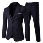 CloudstyleCostume Homme Trois-pièces Veste +Gilet +Pantalon d'affaires Casual pour Mariage