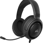 Corsair HS35 Casque de Gaming Stéréo (Écouteurs Néodyme de 50 mm, Microphone Unidirectionnel Amovible, Conception Légère avec PC, Xbox One, PS4, Nintendo Switch et Mobiles Compatibilité) - Carbone