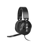 Corsair HS55 Surround Casque Gaming (Cuir Synthétique en Mousse à Mémoire de Forme, Son Surround Dolby Audio 7.1 sur PC et Mac, Microphone Omnidirectionnel, Compatibilité Multi-Plateformes) Carbone