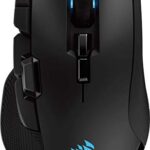 Corsair Ironclaw Wireless RGB, Rechargeable Souris Gaming avec Technologie Slipstream (18000DPI Optique Capteur, Rétroéclairage LED RGB) - Noir