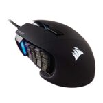 Corsair Scimitar ELITE MOBA/MMO Souris Gaming (18 000 DPI Optique Capteur, 17 Boutons Programmables, Rétroéclairage RGB Dynamique sur Quatre Zones, Forme Profilée) Noir