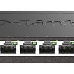 D-Link DGS-108 Switch 8 Ports Gigabit Metallique 10/100/1000mbps - Idéal Partage de Connexion et Mise en Réseau Small/Home Office