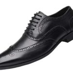 DADAWENHommes Chaussures de Ville A Lacets Derby Mariage Dressing Oxford Business Cuir Vernis Brogue