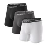 DAVID ARCHYBoxers pour Hommes, sous-vêtements de Sport, Caleçons Respirants à Séchage Rapide, Caleçons pour Hommes