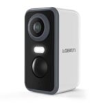 DEATTI 2K Camera Surveillance WiFi Exterieure sans Fil Batterie, IP Camera WiFi Intérieure, AI PIR Detection Mouvement, Vision Nocturne Couleur, Audio Bidirectionnel, SD/Cloud/IP66