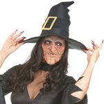 DEGUISE TOIDemi masque latex nez et menton sorcière adulte - Demi masque