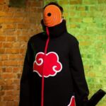 DONYLed Naruto Uchiha Masque Halloween Obito,Masque D'Horreur Led, 3 Effets De LumièRe, Masque D'Halloween Universel, Convient Pour Halloween, Carnaval, FêTe Des Enfants, Mascarade, Cosplay
