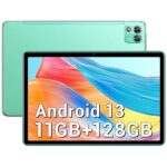 DOOGEE T10S 2023 - Tablette Android 13, 11Go RAM + 128Go ROM (1To Étendue), Tablette Tactile 10 Pouces FHD+ 1920 * 1200 FHD+, 6600mAh, 8MP+5MP, Widevine L1, Octa-Core, 4G LTE/5G WiFi/OTG/GPS
