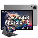 DOOGEE T20 Tablette 2023 Android 12, 10.4 Pouces Tablette tactiles, 15Go+ 256Go,8300mAh Tablette PC,8 Cœurs/2.0 GHz/16+8MP/4G LTE+5G WiFi/Widevine L1/Type-C/OTG/GPS