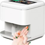 DTREEL Machine d'impression d'ongles Mobile, écran Tactile 3D, écran HD de 7 Pouces, imprimante numérique Intelligente d'art d'ongles avec équipement de manucure WiFi