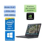 Dell Precision 7520 - Windows 10 - i7 32Go 500Go SSD - 15.6 - Webcam - M2200 - Station de Travail Mobile PC Ordinateur (Reconditionné)