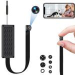 Diprevo Caméra Espion de Surveillance, Mini caméra Espion WiFi 1080P Micro Espion Camera cachées Enregistreur vidéo de sécurité sans Fil Portable avec détecteur de Mouvement pour l'intérieur
