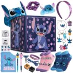 Disney Calendrier de l'Avent Stitch 2023 Papeterie Jouet Accessoires Stickers Enfant Lilo et Stitch Kids Advent Calendar (Violet Stitch Cube)