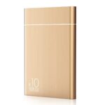 Disque Dur Externe 1to Type C USB3.0 Disque Dur Externe pour PC, Mac, Ordinateur de Bureaup, Ordinateur Portable, Wii U, Xbox(1to, Or)
