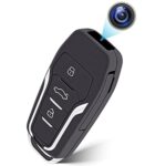 Dvdresged Mini Caméra Espion, 64 Go Caméra Cachée 1080P Clés de Voiture Portables avec Détection de Mouvement, Mini Caméra de Sécurité pour l'intérieur et l'extérieur