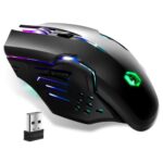 EMPIRE GAMING - RF903 Souris Gamer sans Fil Wireless 2,4GHz - Rétroéclairage LED RGB - Ergonomique - 4800 DPI 500Hz - PS4, PS5, XboxOne/Series, PC et Mac - Noir