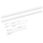 ENUOTEK Luminaire Reglette de Barrette LED Connectable de Plan de Travail Sous Meuble Cuisine 9W 800Lm Longueur de Lampe 573MM Blanc Neutre 4000K, Lot de 2 Lampes de