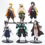 ERTLKP Lot de 6 figurines Demon Slayer - Figurine d'action Kimetsu No Yaiba - Fait à la main - Figurine KamadoTanjiro - Collection anime - Jouets - Cadeaux pour les fans d'Anime