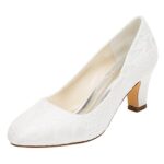 Emily BridalChaussures de mariée Femmes Soie comme Satin Stiletto Heel Closed Toe Pompes