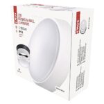 Emos ZM3230 Applique murale LED avec cadre interchangeable rond étanche IP54 14 W pour balcon, cave, garage, extérieur 1100 lm, blanc neutre 4000 K, Ø 21,5 cm, ZM3230