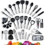 Ensemble de 42 pièces par KRONENKRAFT - set de cuisine en acier inoxydable et nylon, ensemble de gadgets de cuisine, set de cuisine, batterie de cuisine, ustensiles de cuisine, équipement d'origine,