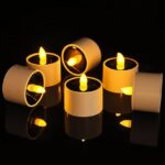 FAOKZE 6 solaires Bougies à LED,Bougies solaires pour une utilisation en extérieur,Bougies solaires étanches,Lampe bougie LED sans flamme Pour l'extérieur, mariage, fête, decorazione de Noël