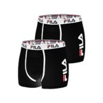 FILABoxer Homme Coton, Calecon Homme, Durable, Ultra-doux (Lot de 2)