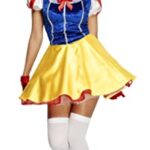 Fever Costume de conte de fées 30195S pour femme, robe, jupon, bandeau et col, taille : S, 30195, bleu